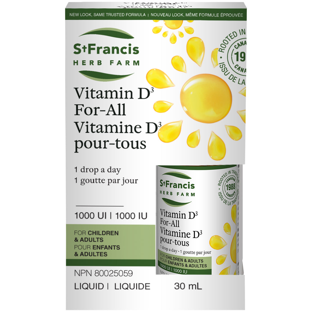 St Francis Herb Farm Vitamin D3 For-All 1000 IU Liquid