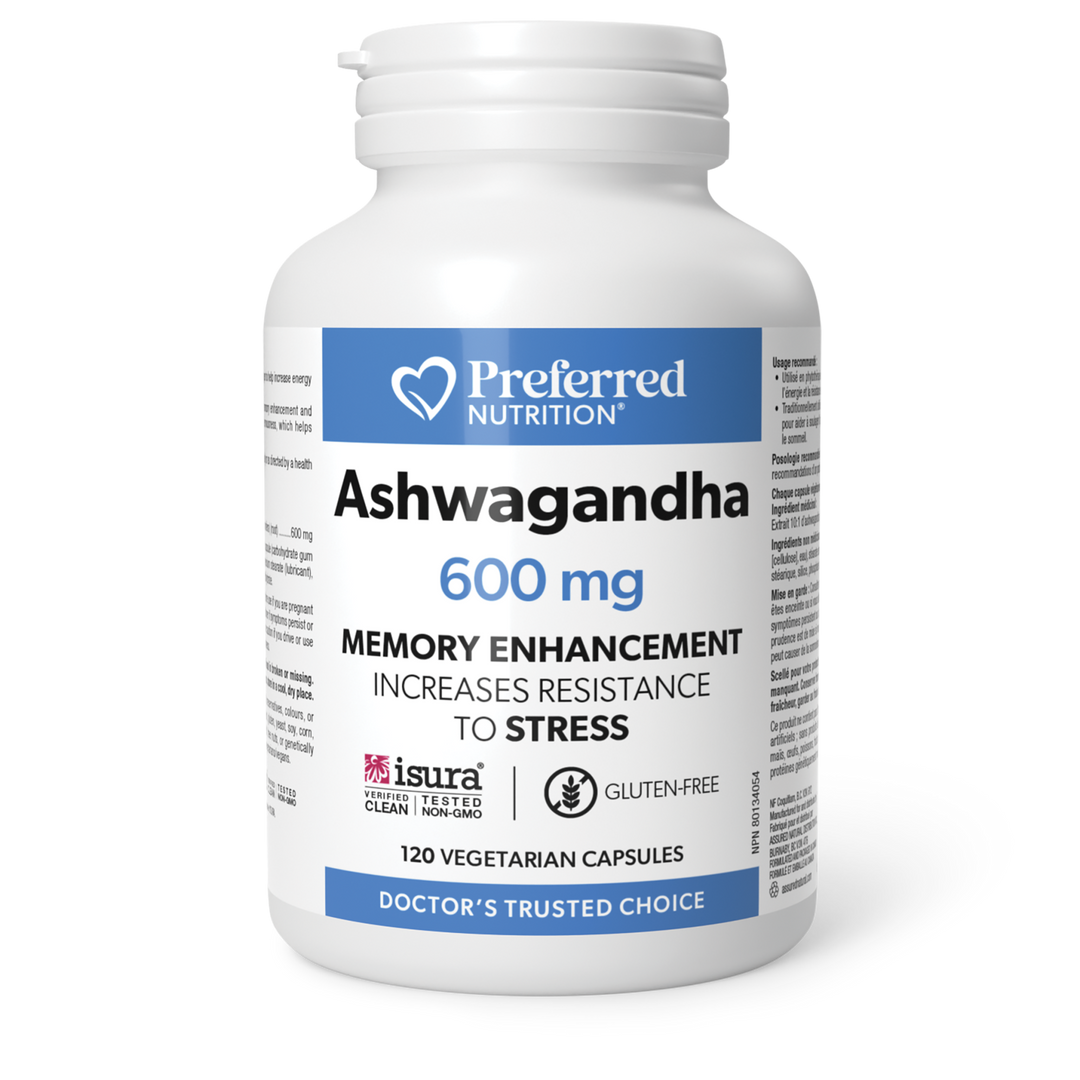 Preferred Nutrition Ashwagandha 600 mg