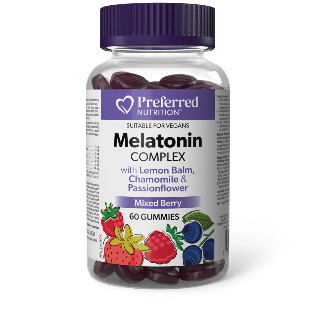 LIQUIDATION - Preferred Nutrition Melatonin Complexe Gummies - FINAL SALE/NO RETURNS***