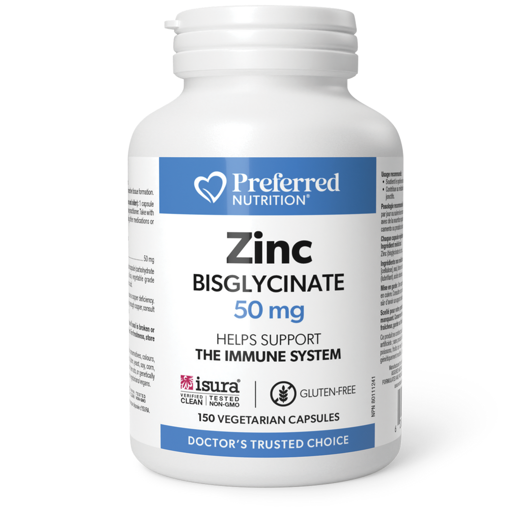 Preferred Nutrition Zinc Bisglycinate 50mg
