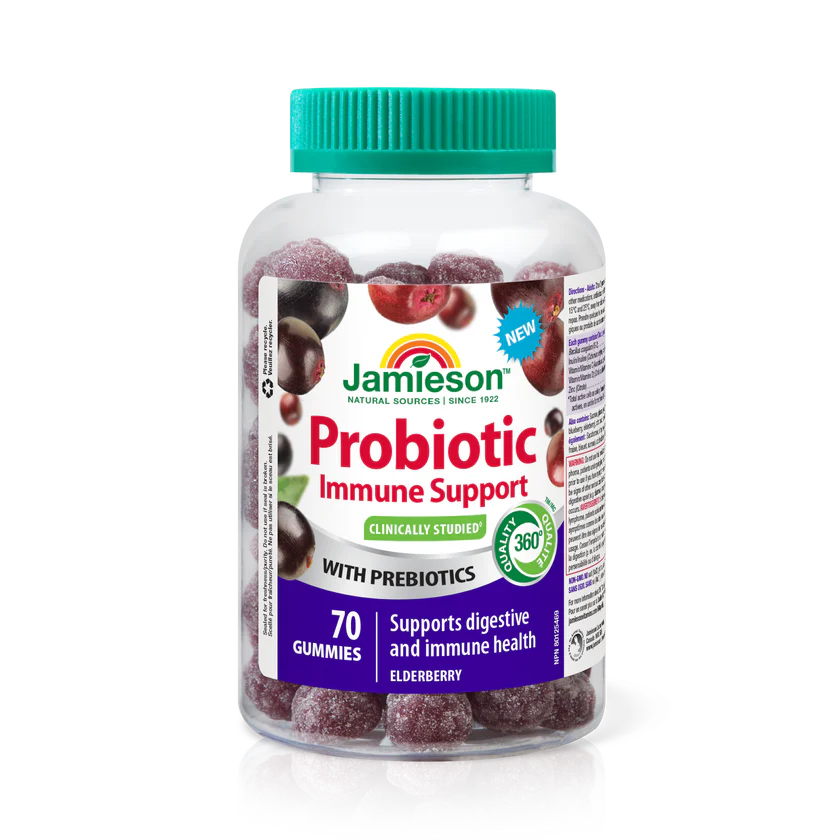 Jamieson Probiotic Immune Support Gummies Elderberry
