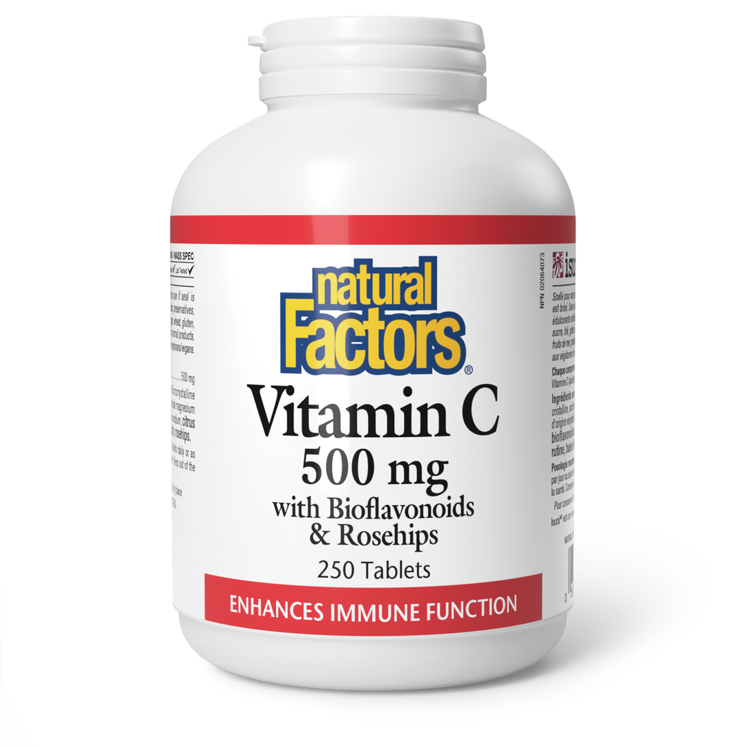 Vitamin C 500 mg Plus Bioflavonoids & Rosehips Tablets