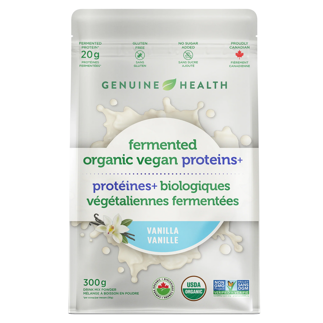 Genuine Health Fermented Organic Vegan Protein vanilla