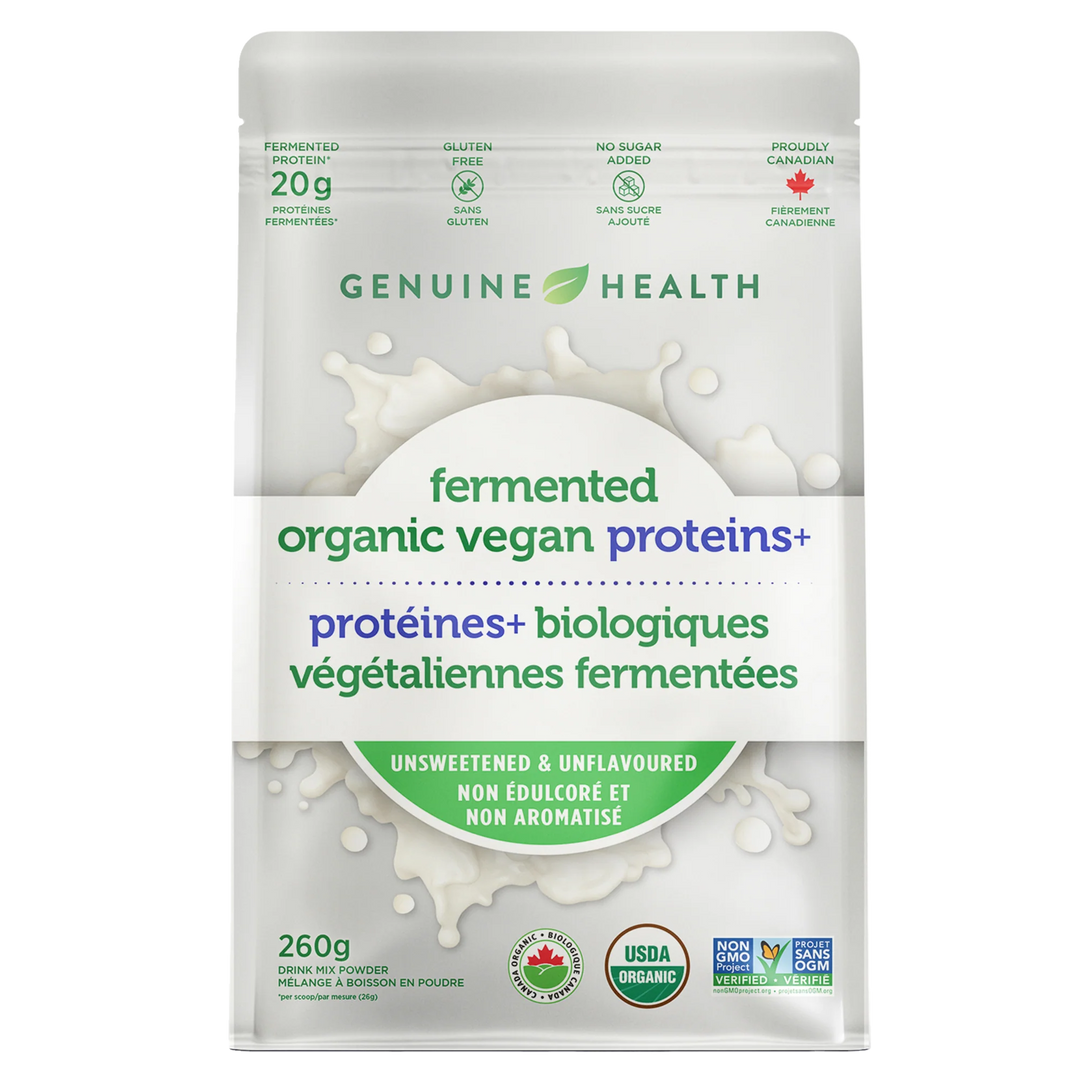 Genuine Health Fermented Organic Vegan Protein unsweetened and unflavoured