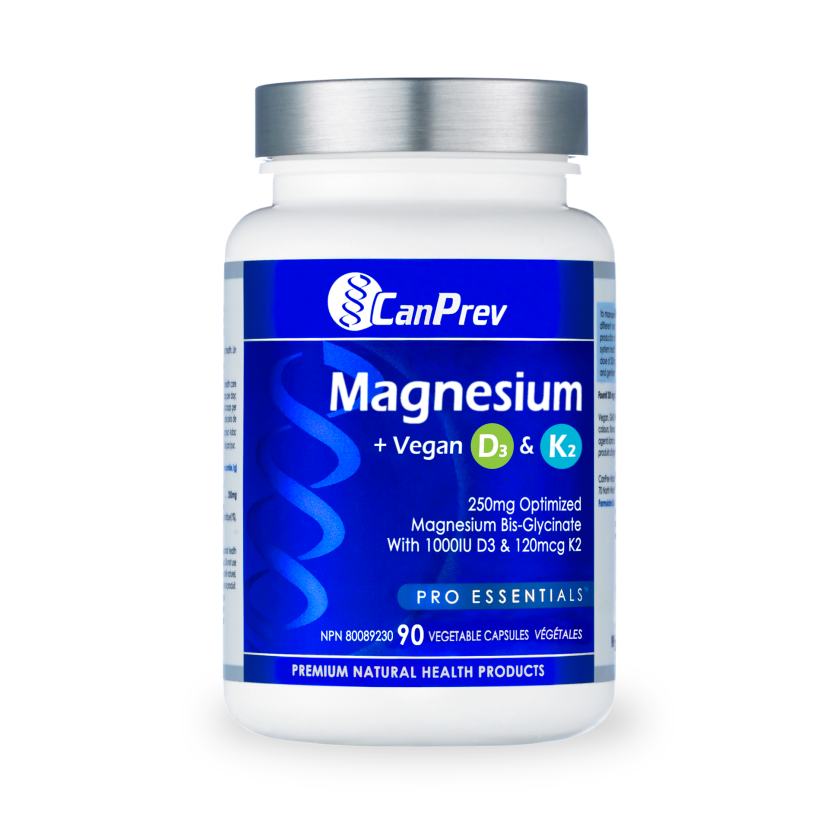 CanPrev Magnesium + Vegan D3 & K2