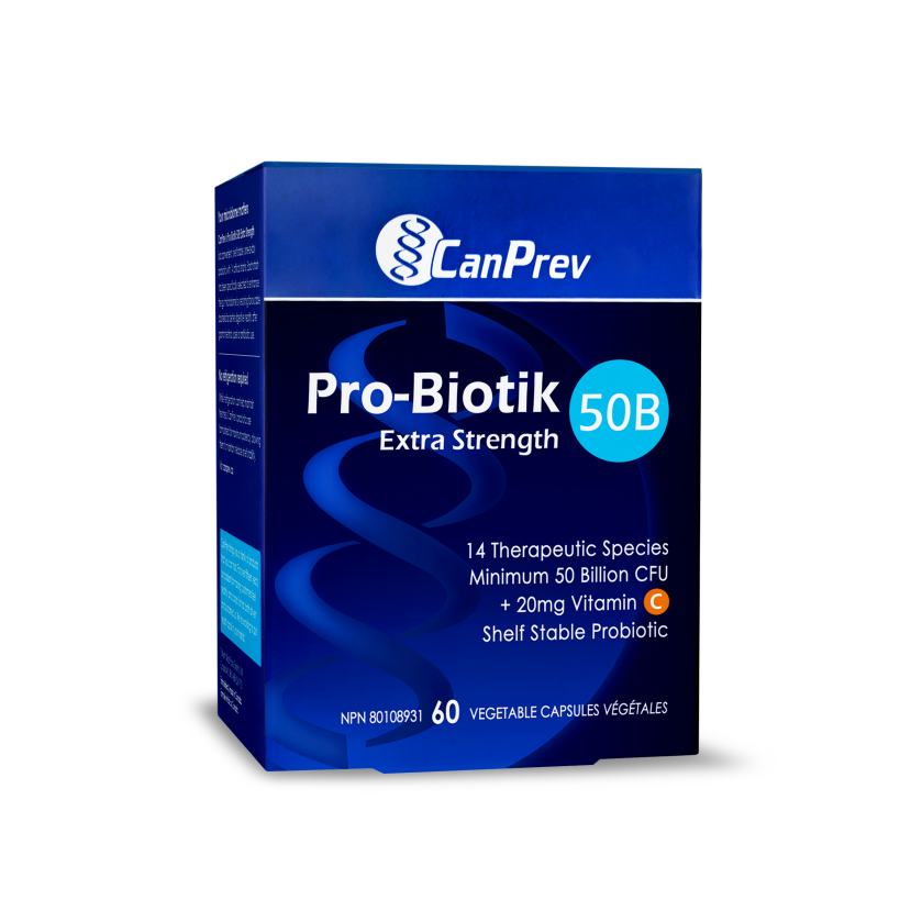 Canprev Pro-Biotik 50B Extra Strength Vegetarian Capsules