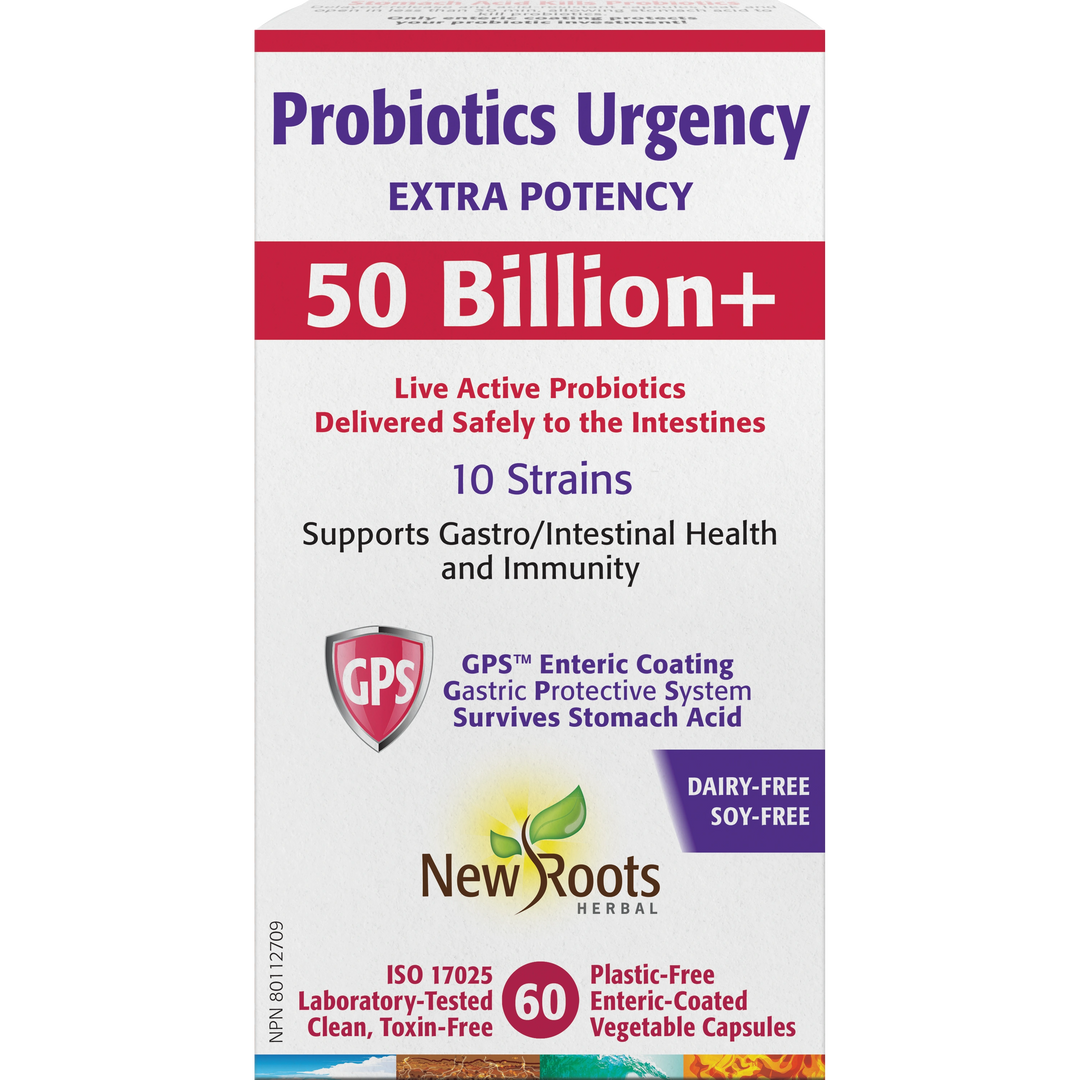 New Roots Probiotics Urgency 50 Billion+