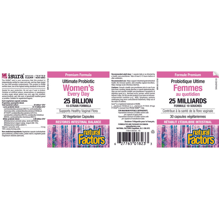 Natural Factors Women’s Every Day 25 Billion