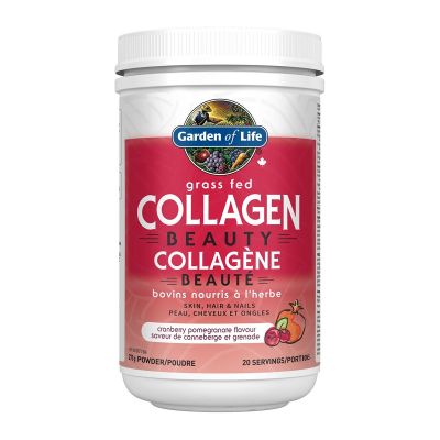 Garden of Life Grass Fed Collagen Beauty cranberry pomegranate flavour powder