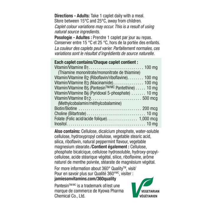 Jamieson Ultra Strength B Complex Time Release