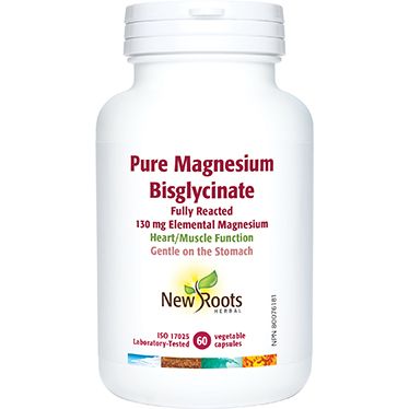 New Roots Pure Magnesium Bisglycinate 130 mg Elemental Magnesium