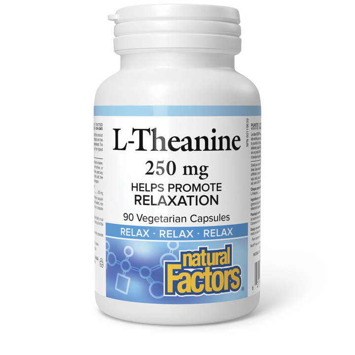 Natural Factors L-Theanine 250 mg Relax Vegetarian Capsules