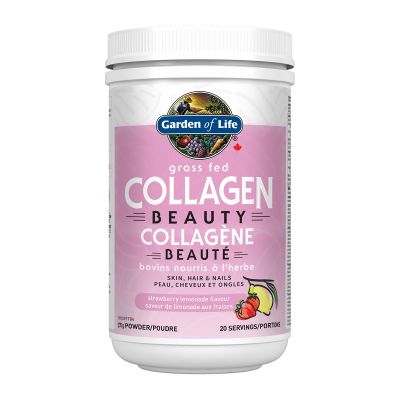 Garden of Life Grass Fed Collagen Beauty Strawberry lemonade flavour Powder