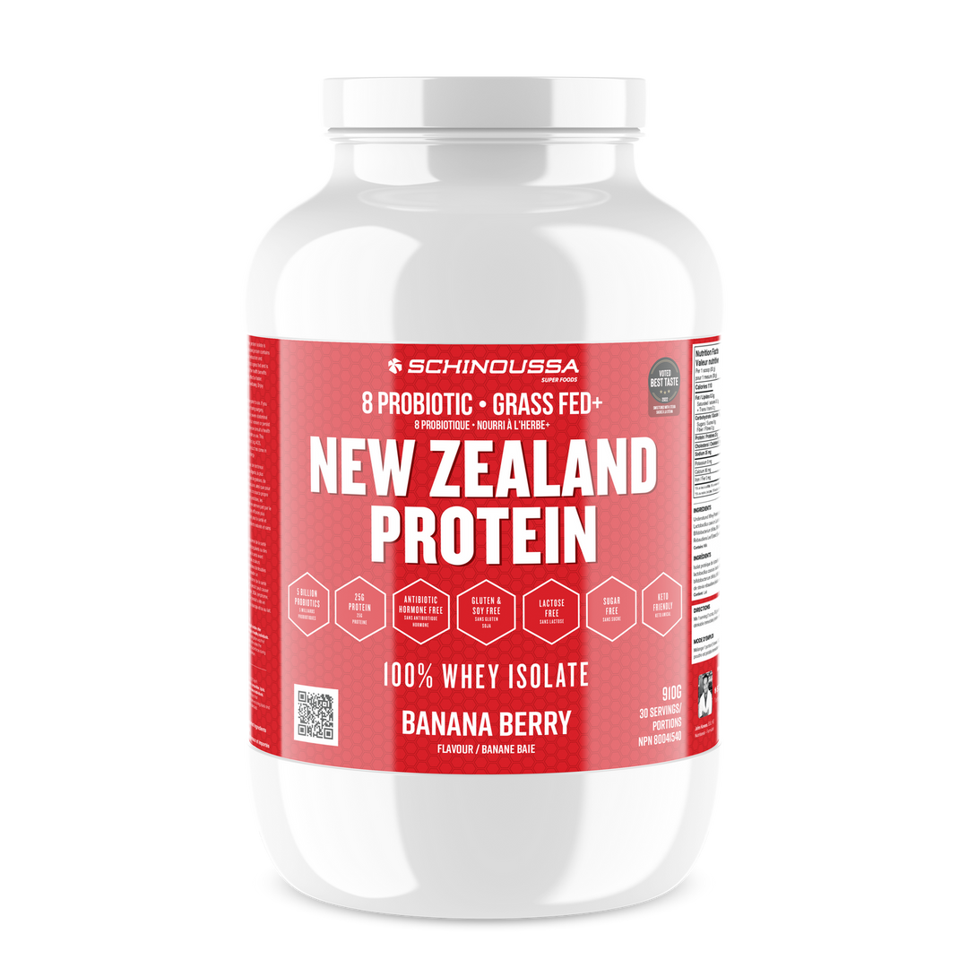 Probiotic Grass Fed New Zealand Whey Protein Banana Berry - 910 g