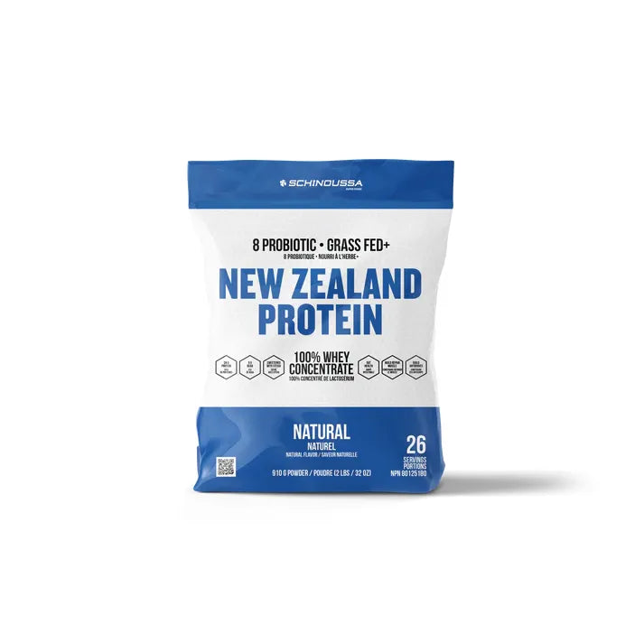 Schinoussa  100% Whey Concentrate + 8 Probiotics Natural - 910 g