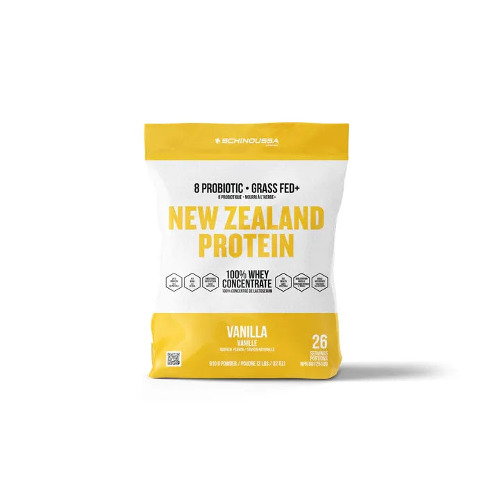 Schinoussa 100% Whey Concentrate + 8 Probiotics Vanilla - 910 g