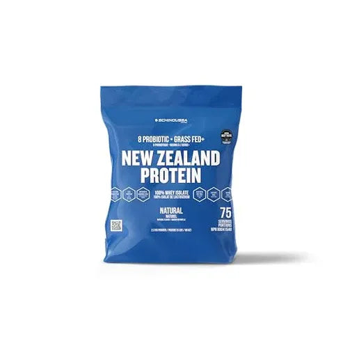 Schinoussa Probiotic Grass Fed New Zealand Whey Protein Natural - 2.3 kg