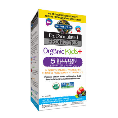Garden Of Life Dr. Formulated Probiotics Organic Kids+ 5 Billion Berry Cherry