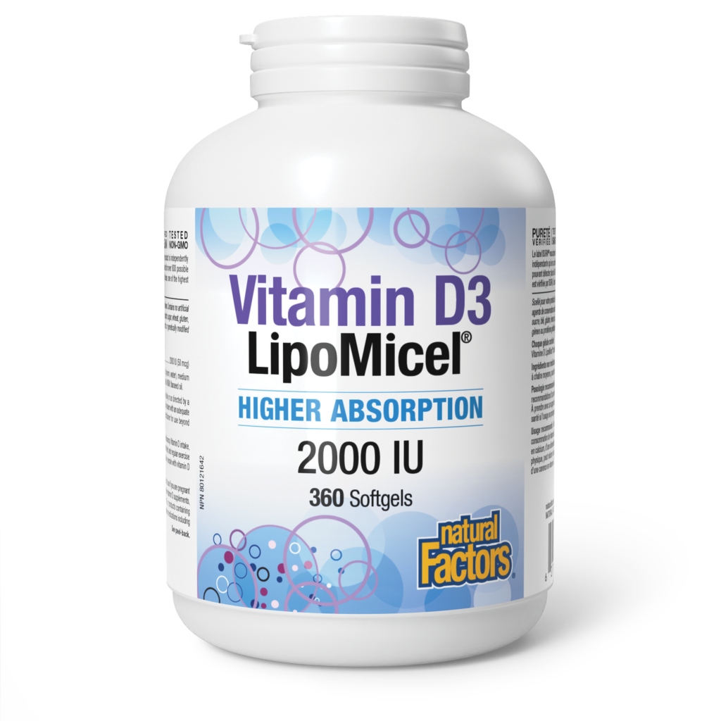 Natural Factors Vitamin D3 LipoMicel® 2000 IU