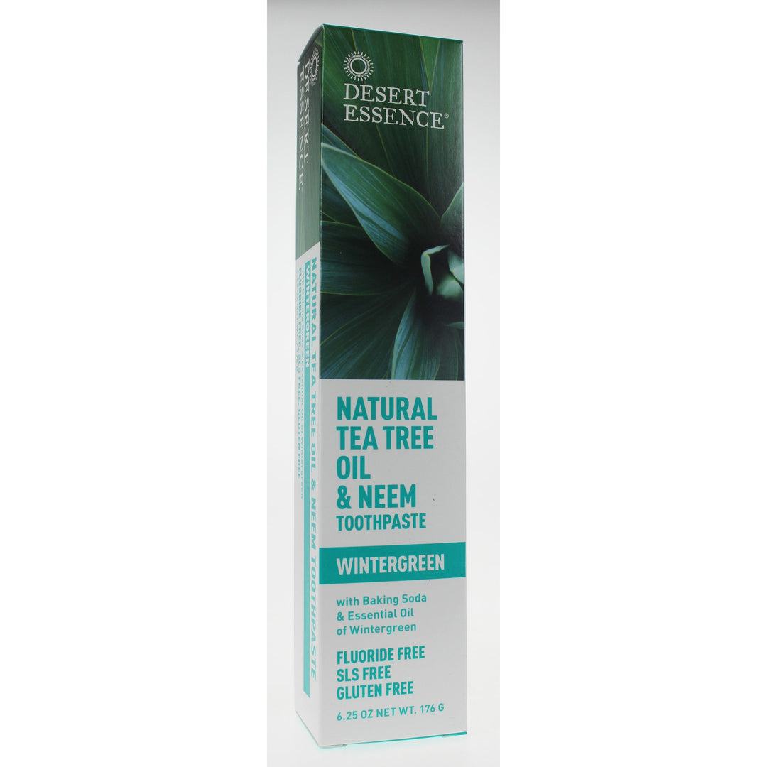 Desert Essence Tea Tree Oil & Neem Toothpaste - Wintergreen