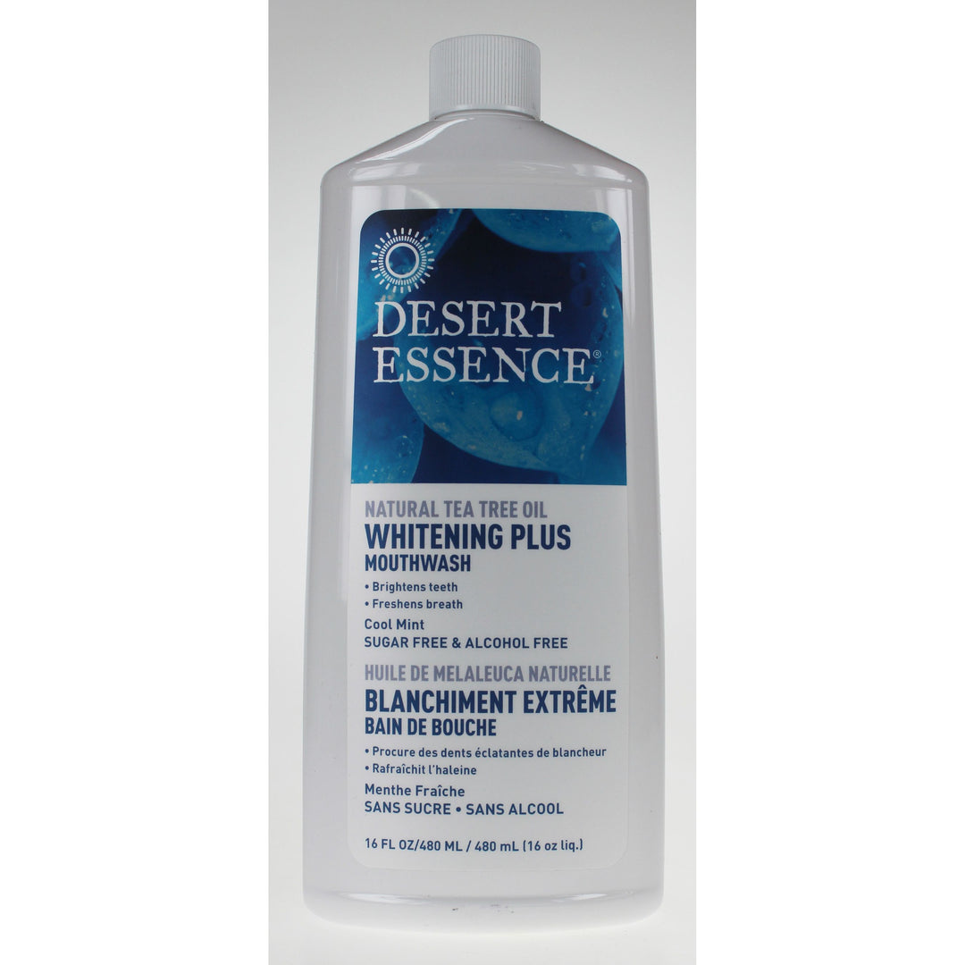 Desert Essence Tea Tree Whitening Plus Mouthwash - Cool Mint