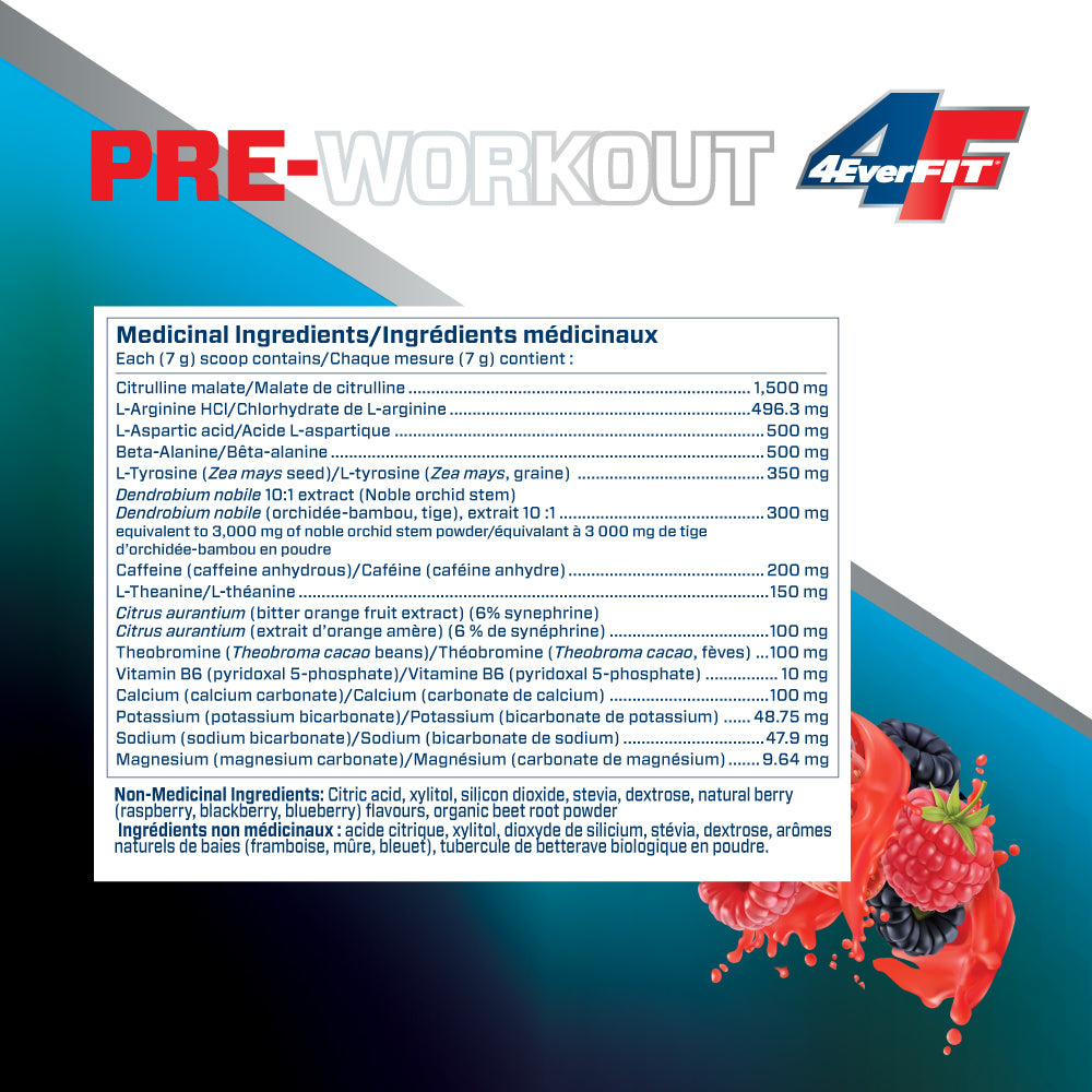 4EVERFIT® Pre-Workout Berry Delicious Blast