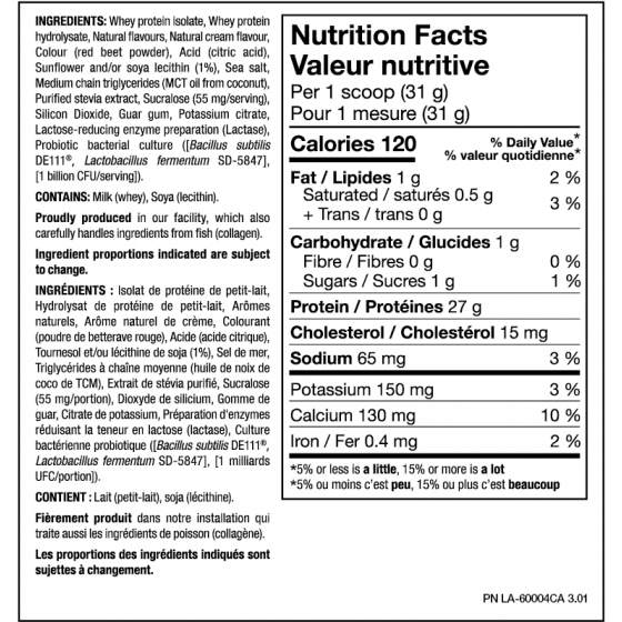 PVL Gold ISOGOLD Protein Strawberry Milkshake