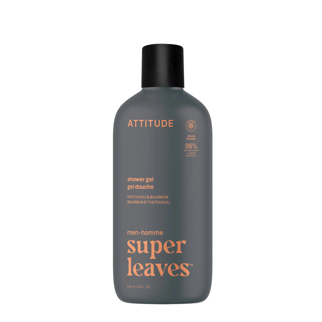 Attitude® Super Leaves™ Men's Shower Gel Patchouli & Bourbon