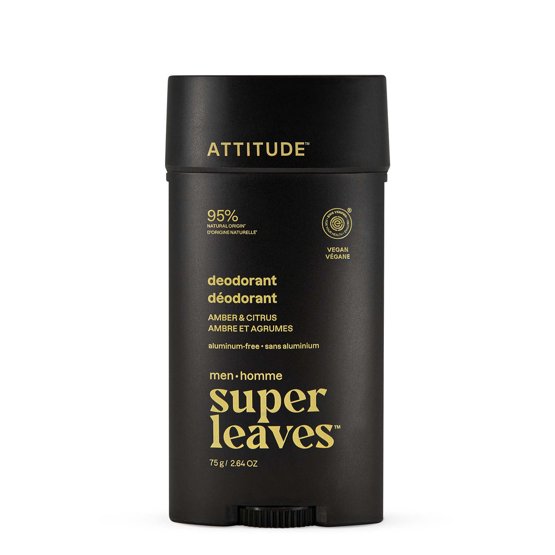 Attitude® Super Leaves™ Men's Deodorant Amber & Citrus
