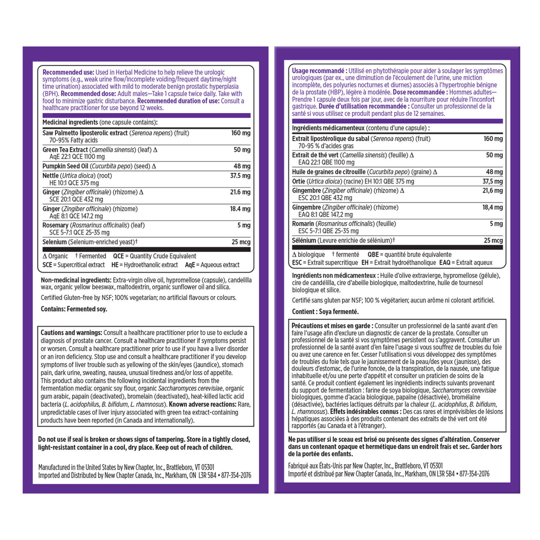 New Chapter® Prostate 5LX Saw Palmetto Blend