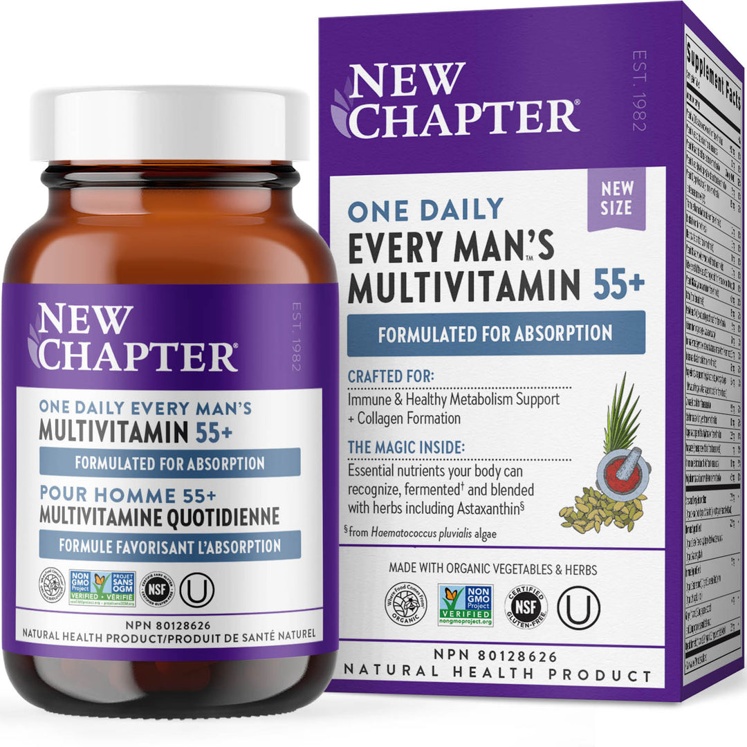 LIQUIDATION - New Chapter®  One Daily Every Men's Multivitamin 55+ - FINAL SALE/NO RETURNS***