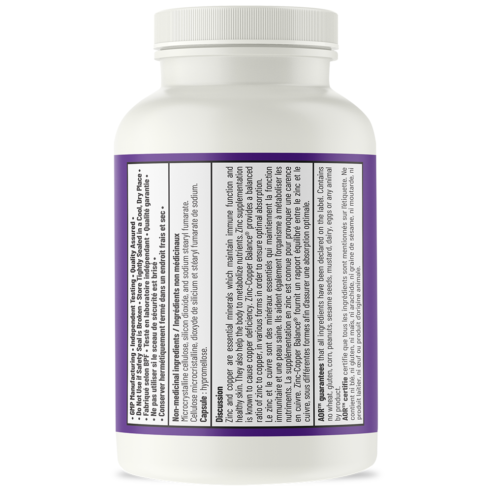 AOR Zinc-Copper Balance