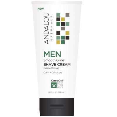 Andalou Naturals CannaCell® Men Smooth Glide Shave Cream Calm and Condition