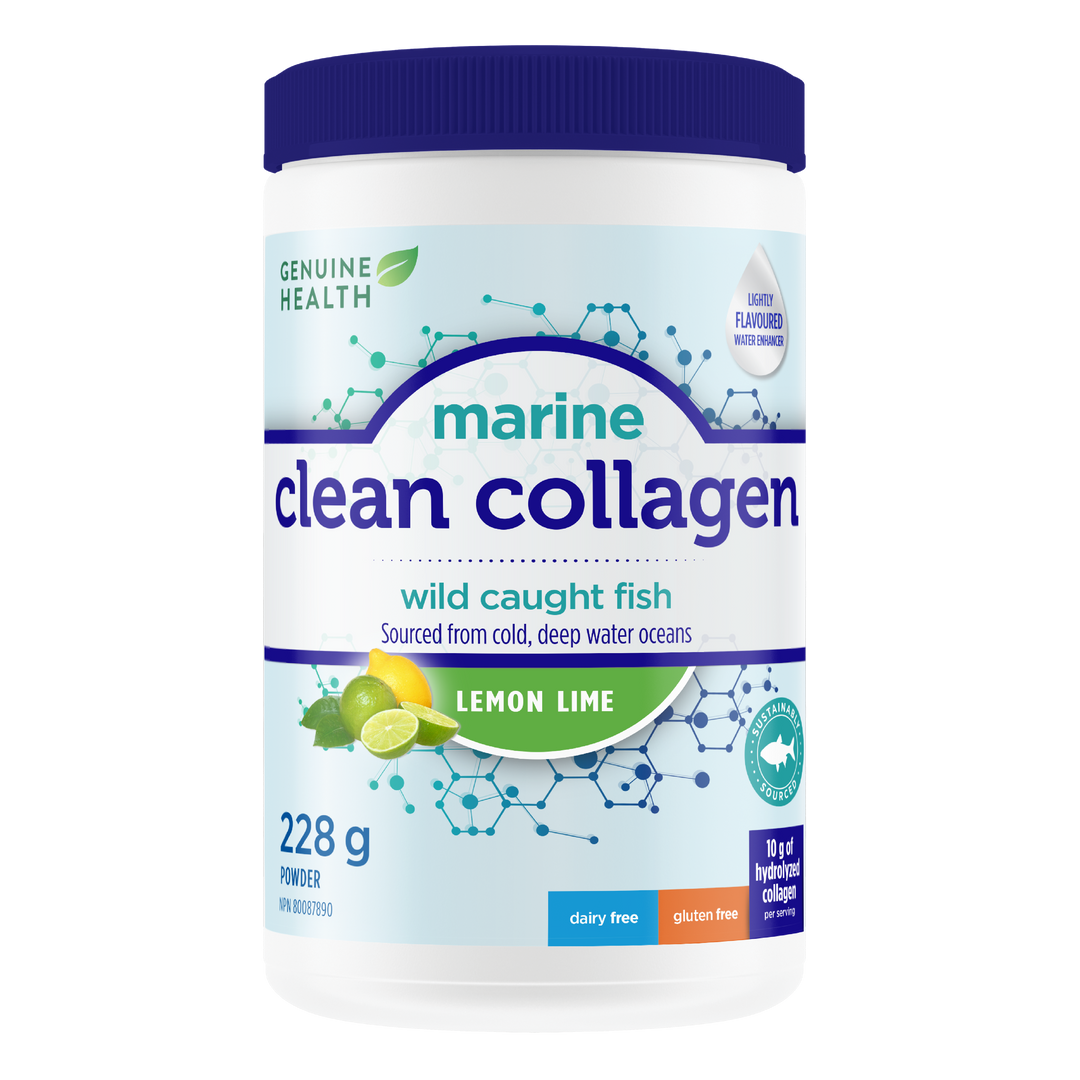 Genuine Health Clean Collagen Marine, Lemon Lime