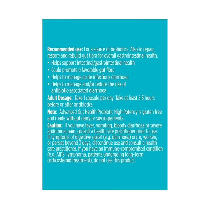 Genuine Health Advanced Gut Health Probiotic 100 Billion Restorative Care