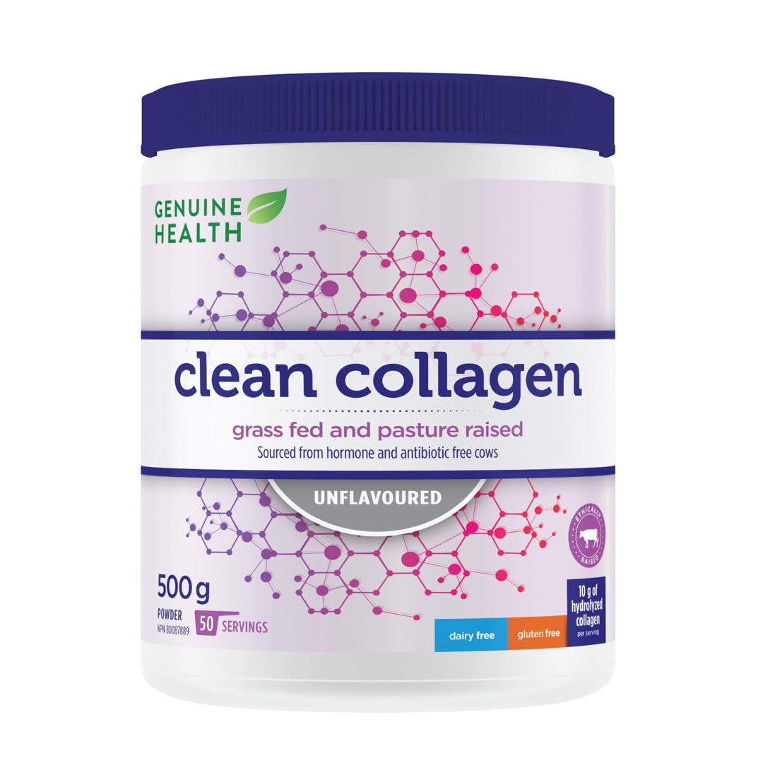 Genuine Health Clean Collagen Bovine, Unflavored