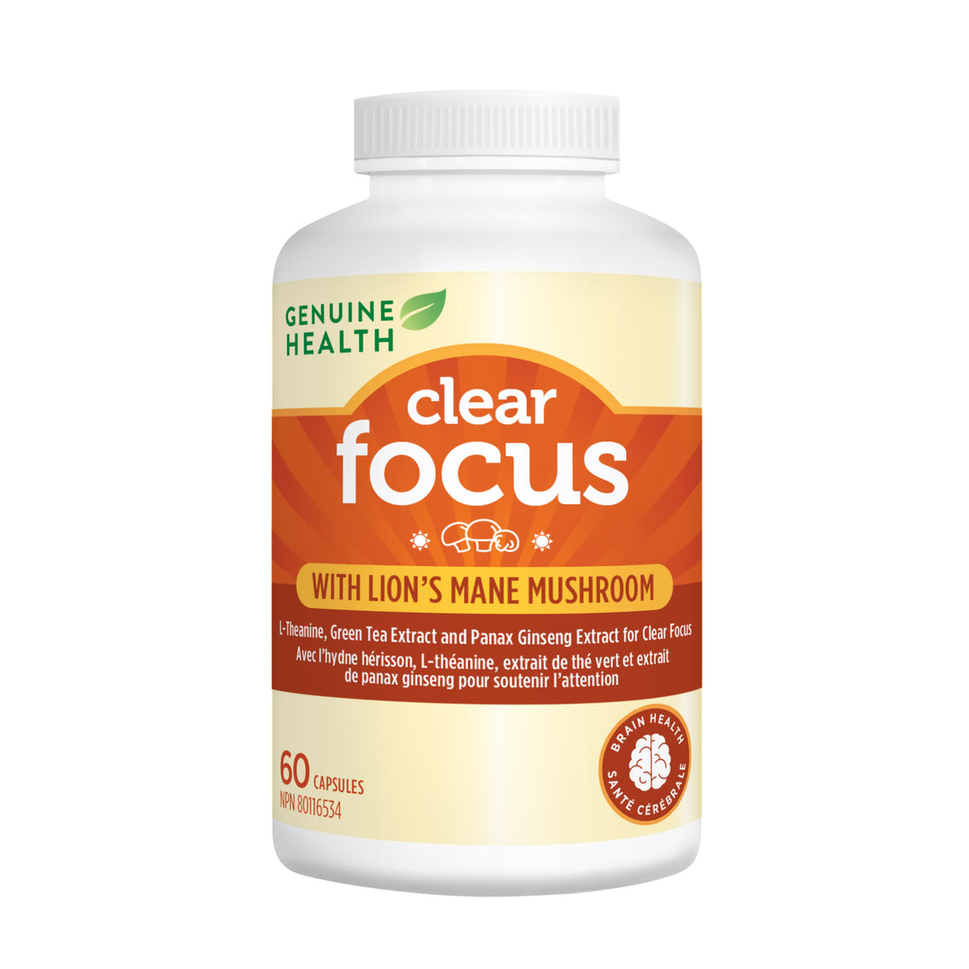 Genuine Health Clear Focus with Lion's Mane Mushroom