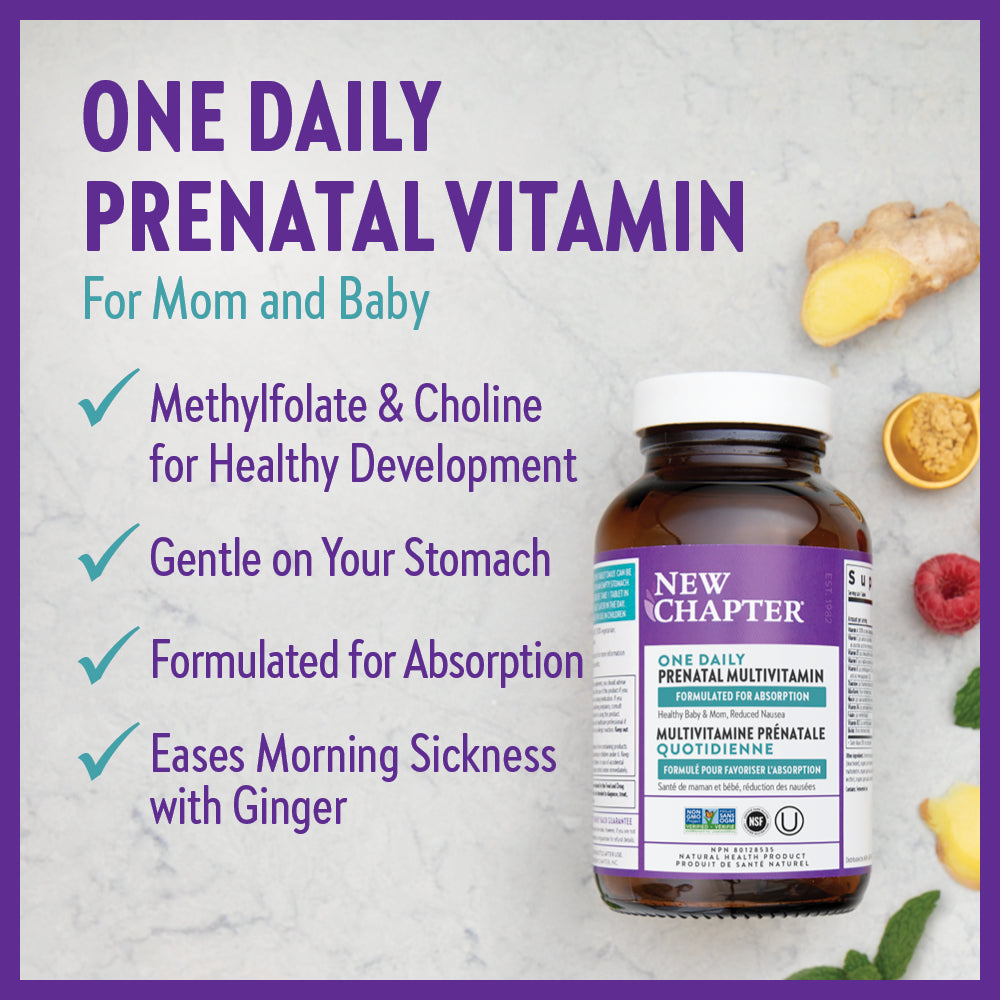 LIQUIDATION - New Chapter® One Daily Prenatal Multivitamin - FINAL SALE/NO RETURNS***