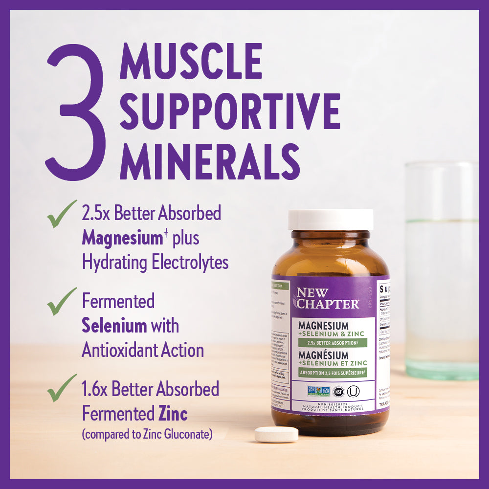 New Chapter® Magnesium + Selenium & Zinc