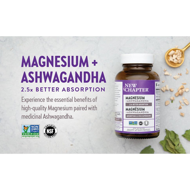 New Chapter® Magnésium + Ashwagandha