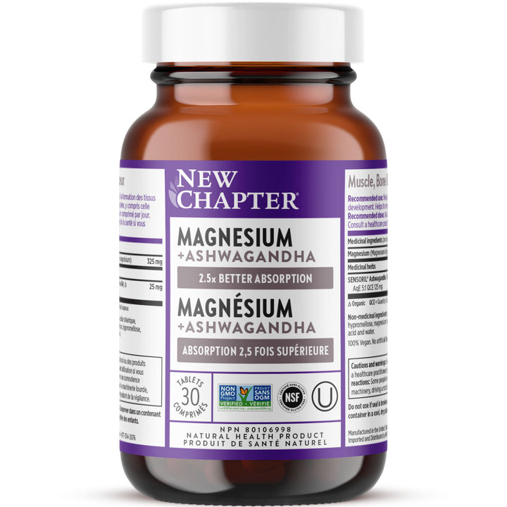 New Chapter® Magnésium + Ashwagandha