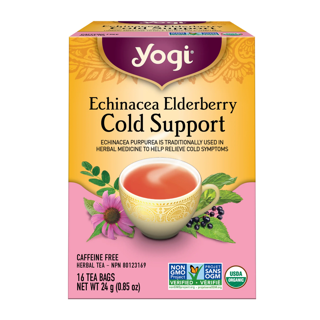 Yogi® Echinacea Elderberry Cold Support Tea