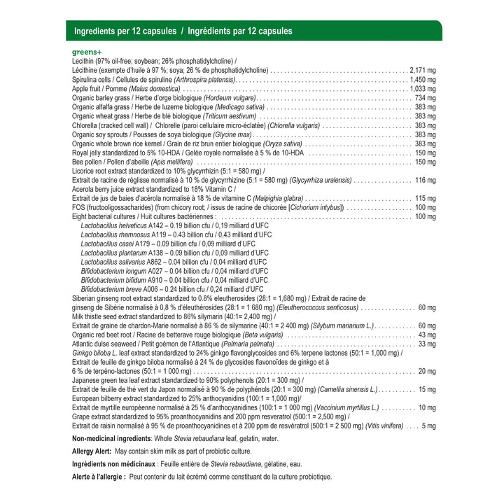 Genuine Health Greens+ Capsules