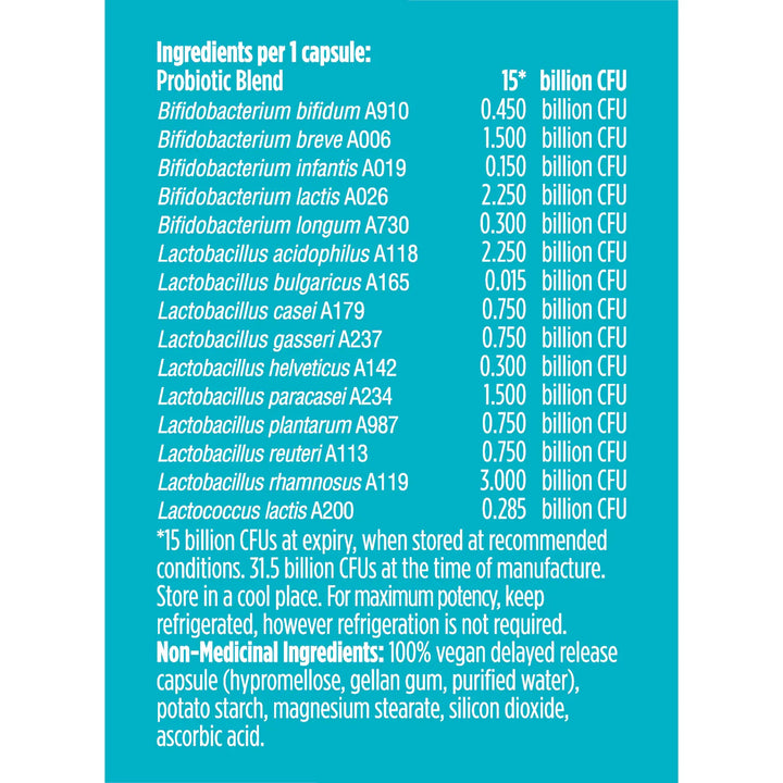 Genuine Health Advanced Gut Health Probiotic 15 Billion Daily Care