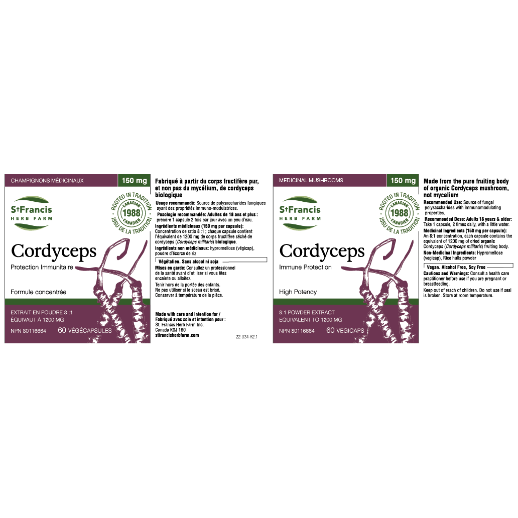 St Francis Herb Farm Cordyceps Mushroom