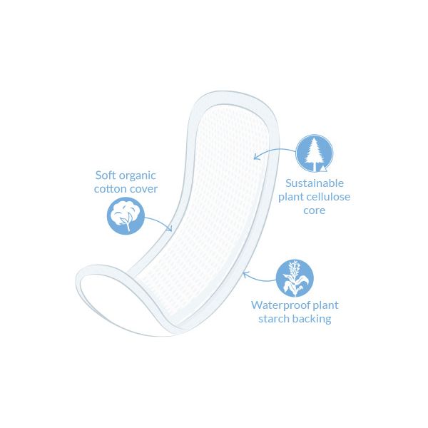 Natracare® Night Time Natural Maxi Pads