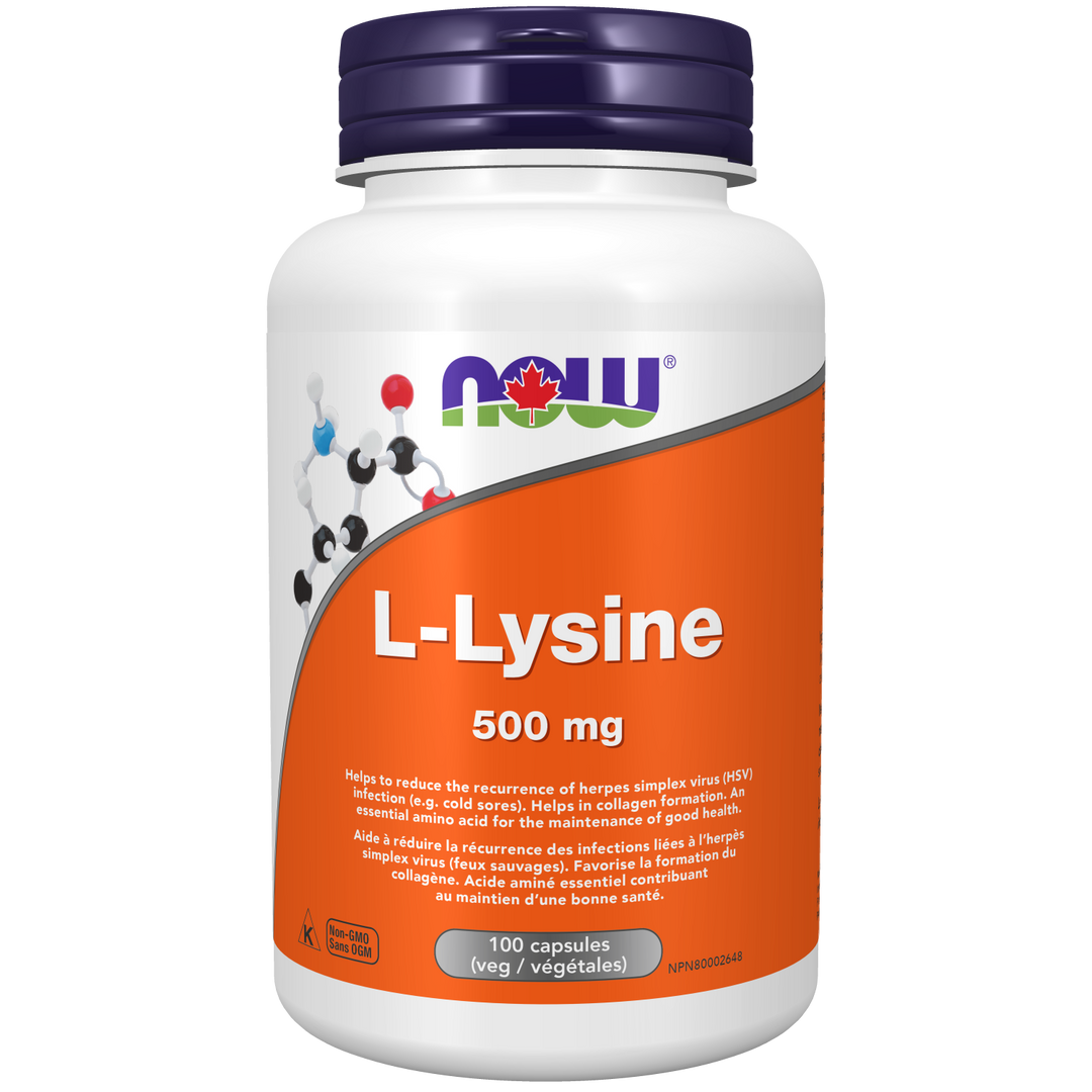 NOW® Supplements L-Lysine 500mg