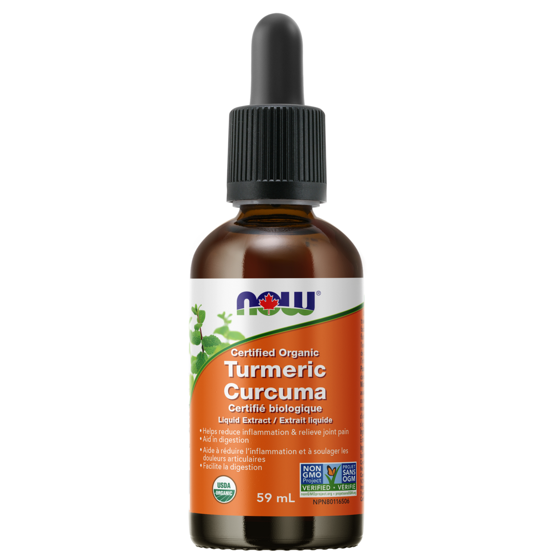 NOW® Supplements Organic Turmeric Liquid Extract