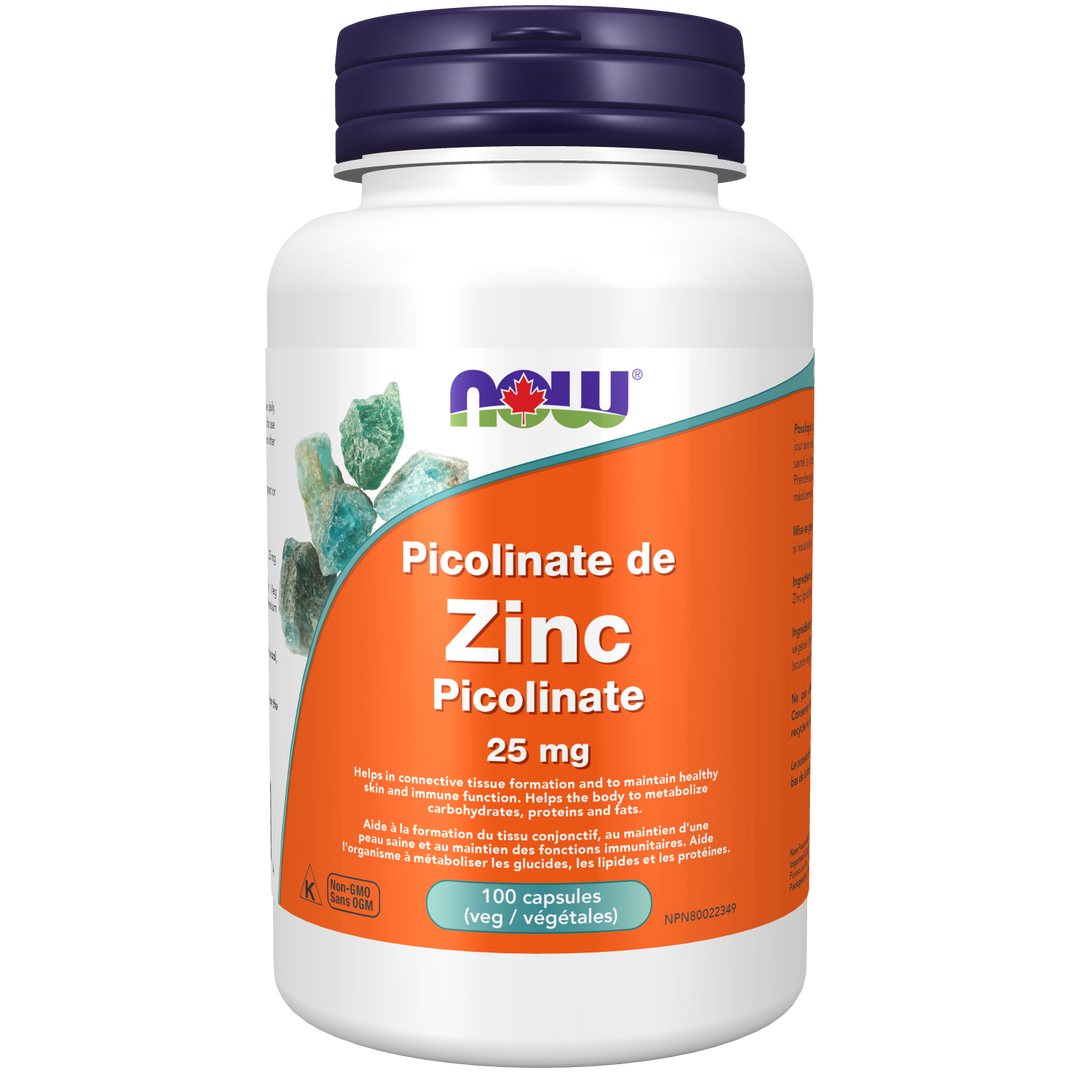 NOW® Supplements Zinc Picolinate 25mg