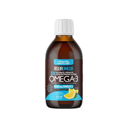 AquaOmega  5X Omega3, High EPA 4382mg, Lemon